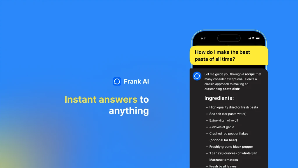 Frank AI Review - Fastest Pocket AI for iOS & Web! - 