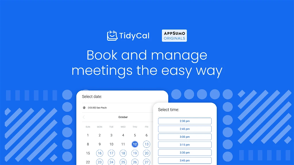 TidyCal | Simple calendar management and booking solution